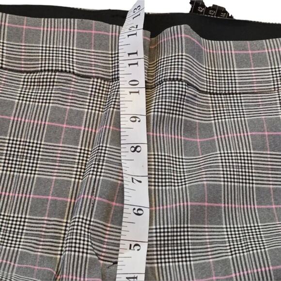 Lane Bryant The Allie Pink Black and White Plaid Straight Leg Pants Plus Size 28 - Picture 5 of 14